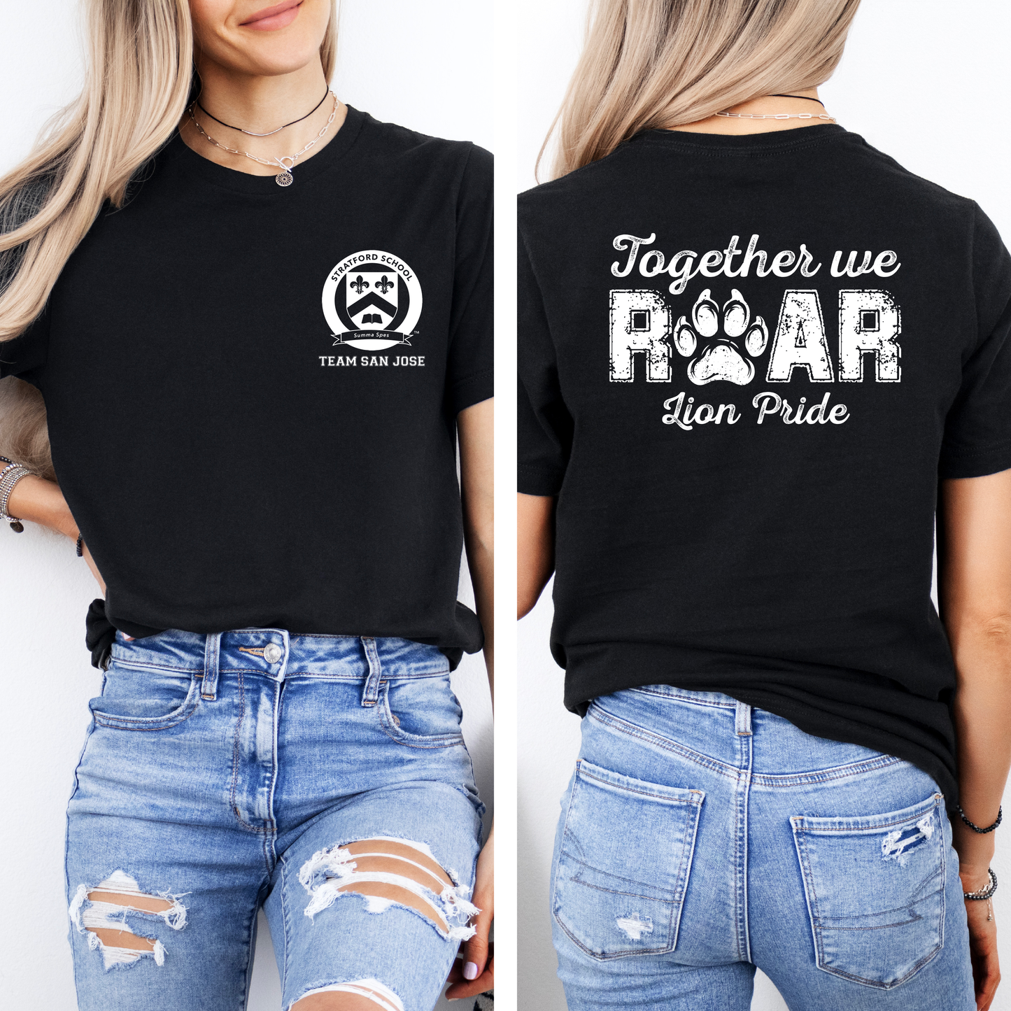 Stratford School Teacher Appreciation Day Tee | Bella Canvas 3001 DTF Printed “Team San Jose”